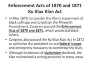 The Enforcement Act of 1871 is Passed - African American Registry