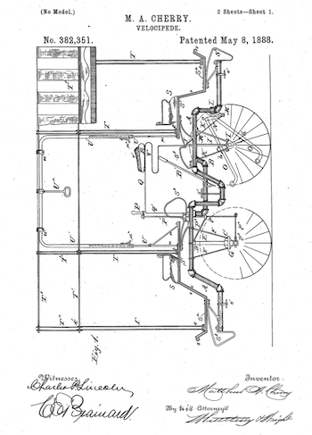 The Velocipede (Tricycle) is Patented by a Black Man - African American ...