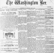 The Washington Bee Newspaper is Published - African American Registry